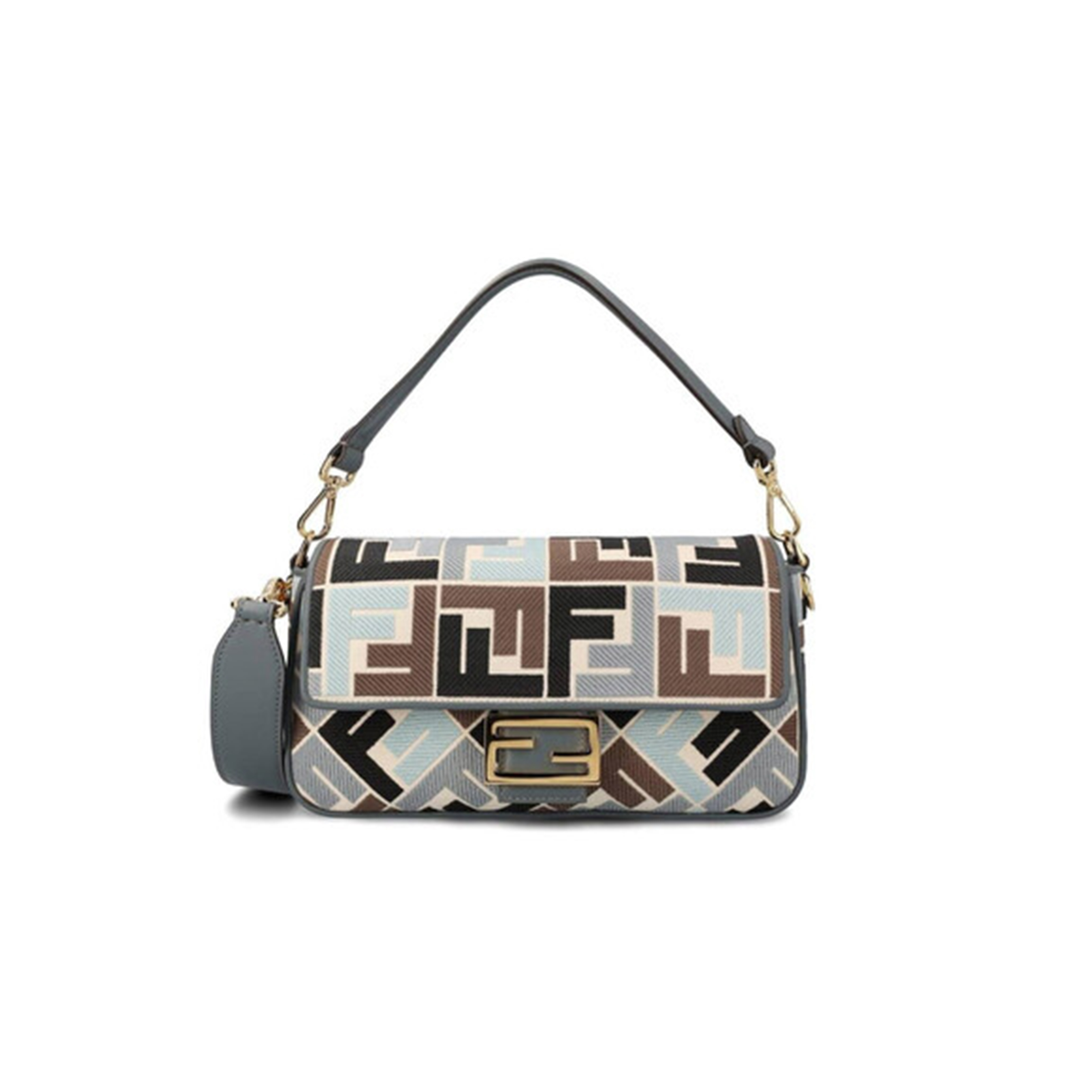 FENDI BAGUETTE FF BAG 8BR600ARC2F1OPK (27*15*6cm)